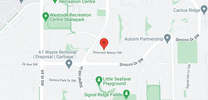 map of 30 SIMCREST Manor SW